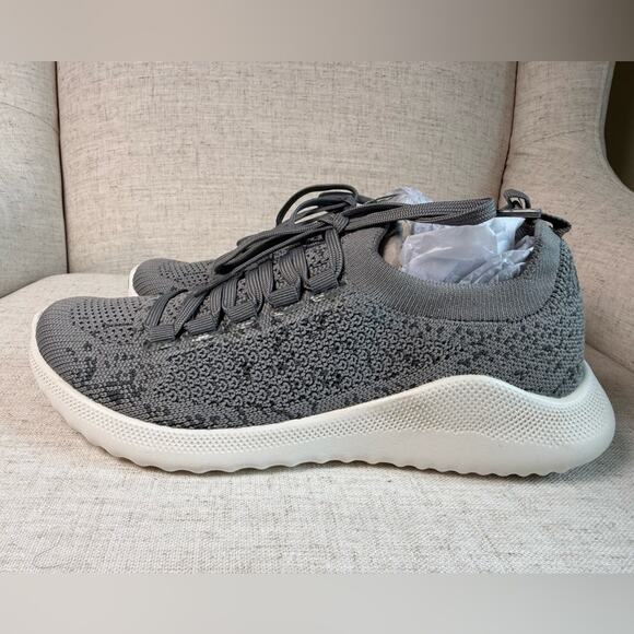 Aetrex Carly Arch Support Sneakers Gray Knit Orthotic Shoes Women’s EU 37 US 7 - Picture 5 of 9